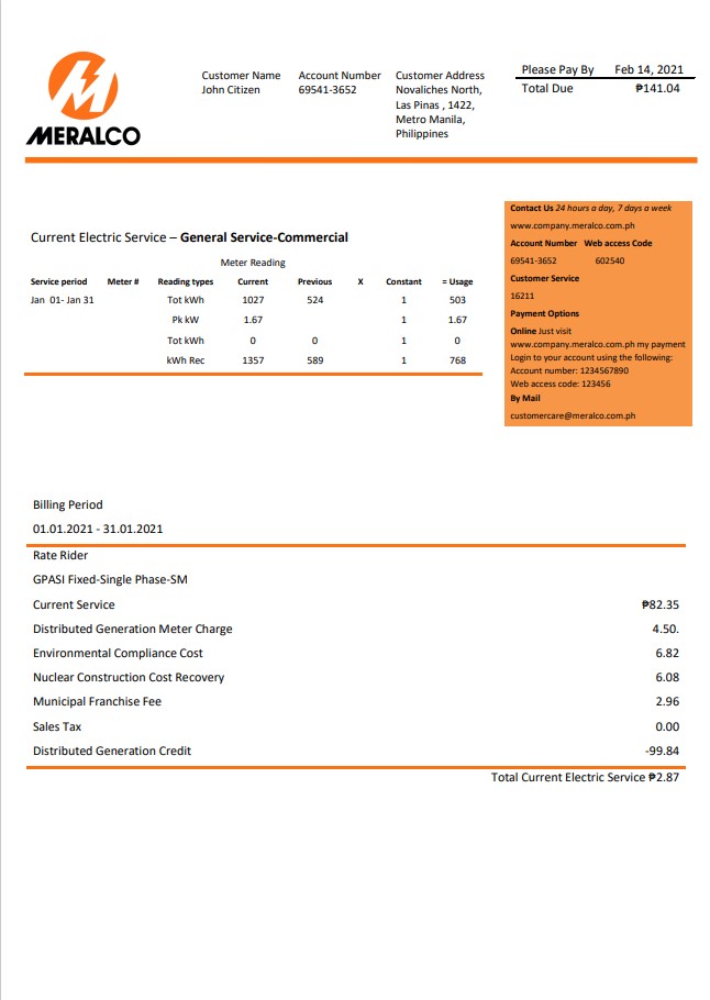  Minol USA business utility bill 